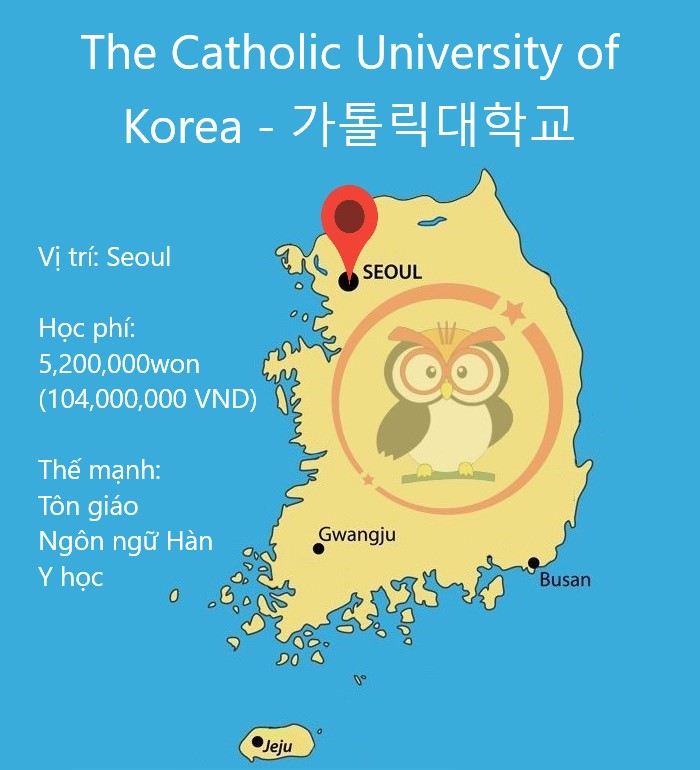 Vị trí trường Đại học JEONJU 
